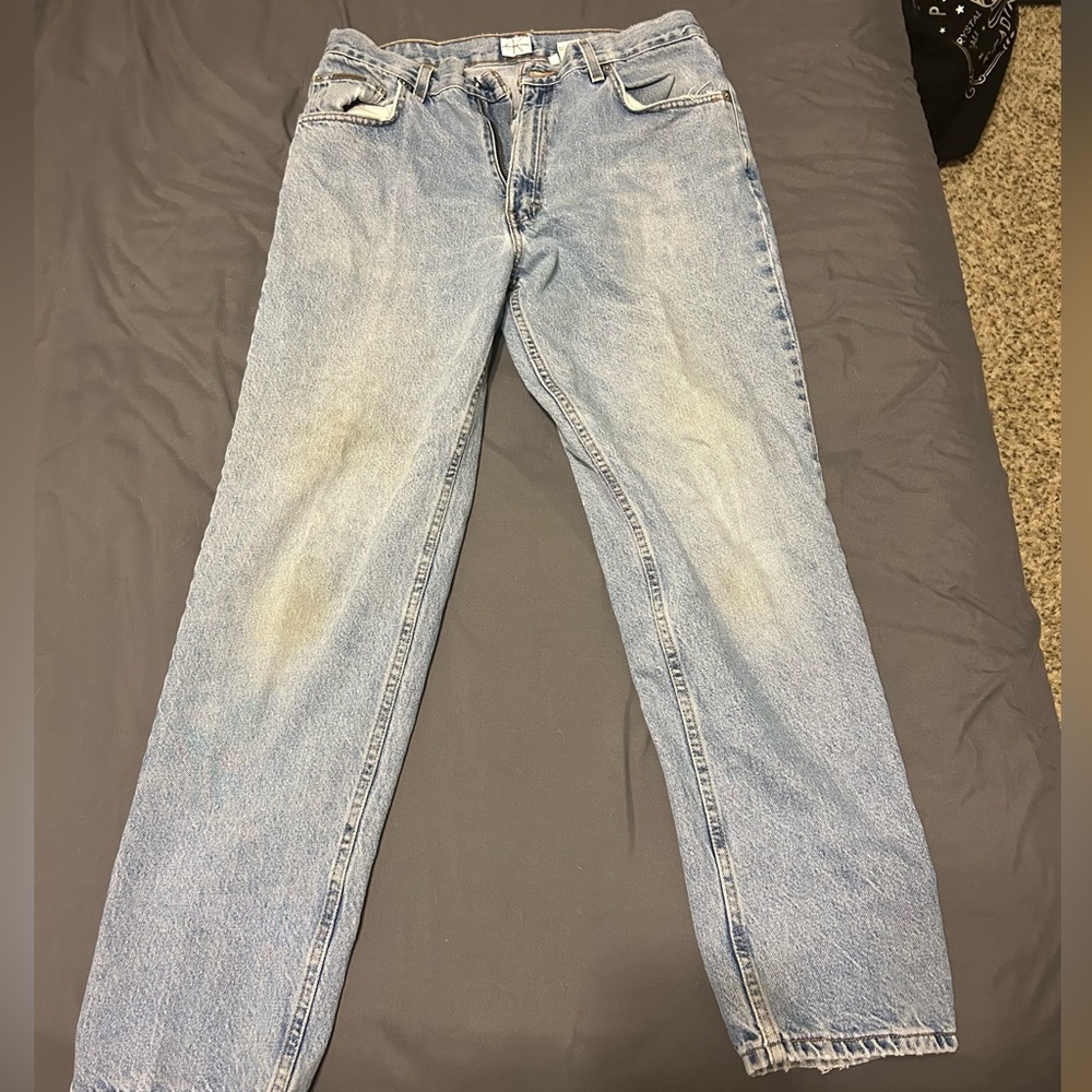 Only flaw is discoloration on the thighs. Not sure what year these are